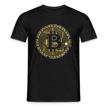 Bitcoin Gold - Männer T-Shirt - Schwarz - Vorne - AI Model Male 178 light (178cm)