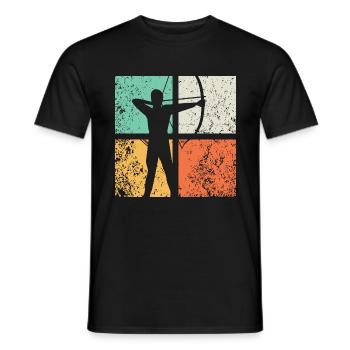 archer - T-shirt homme - noir - Devant - AI Model Male 178 light (178cm)