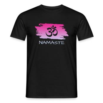 Namaste - Männer T-Shirt - Schwarz - Vorne - AI Model Male 178 light (178cm)