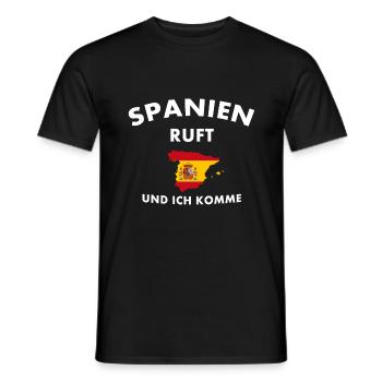Spanien ich komme! - Männer T-Shirt - Schwarz - Vorne - AI Model Male 178 light (178cm)