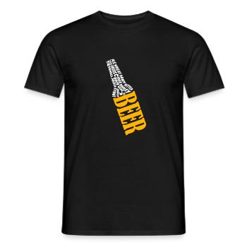 Bier König der Getränke - Männer T-Shirt - Schwarz - Vorne - AI Model Male 178 light (178cm)