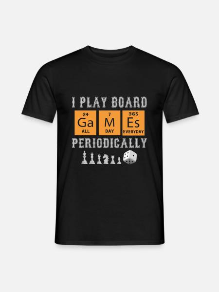 Brettspiele; Chemie; Nerd; Gamer; PSE; Spiele - Männer T-Shirt - Schwarz