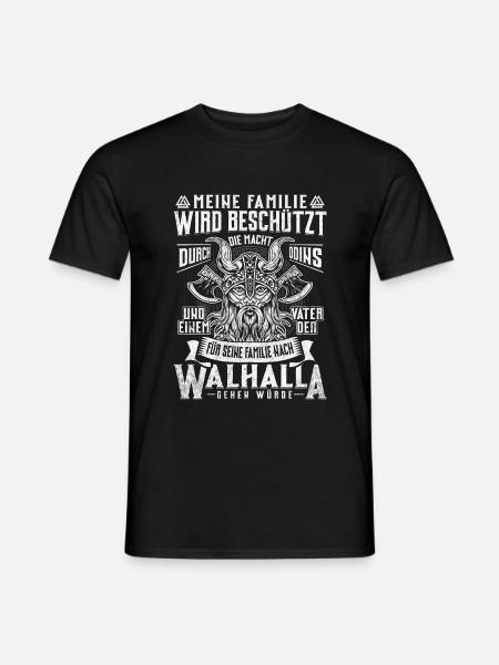 Viking Vater Geschenk - Männer T-Shirt - Schwarz