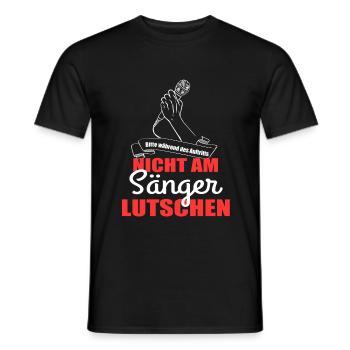 Sänger Singen Gesang - Männer T-Shirt - Schwarz - Vorne - AI Model Male 178 light (178cm)