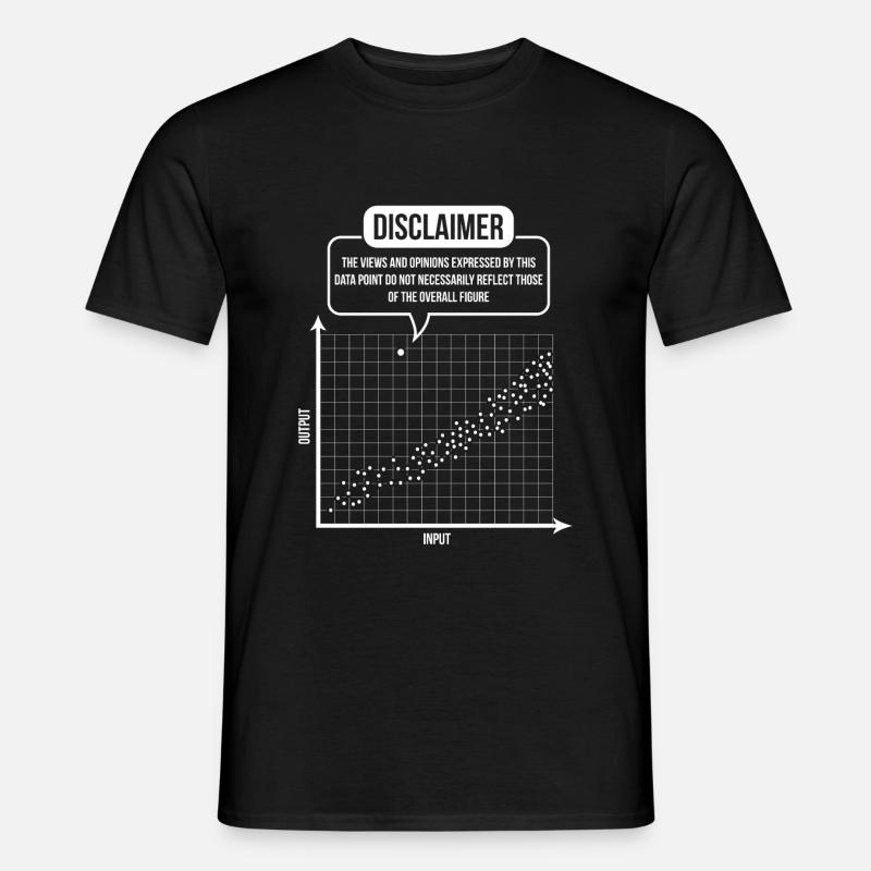 Statistician stochastics scattering math - Men’s T-shirt - black