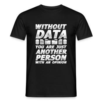 Statistiker Stochastik Datenanalyse Mathe - Männer T-Shirt - Schwarz - Vorne - AI Model Male 178 light (178cm)