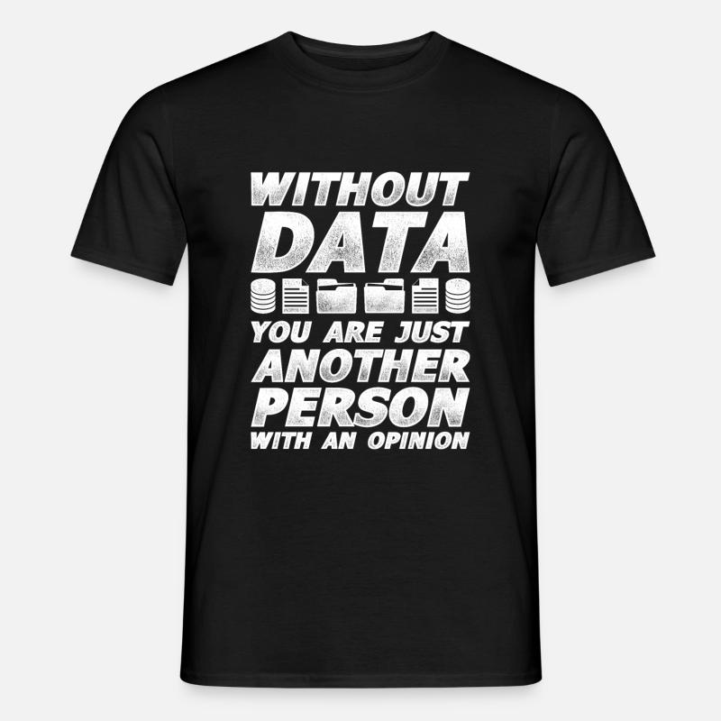Statistician stochastics data analysis math - Men’s T-shirt - black