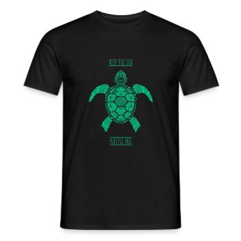 Protection du climat contre le plastique en mer - T-shirt homme - noir - Devant - AI Model Male 178 light (178cm)