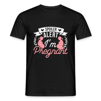 I’m Pregnant - Lustiges Schwangerschaft Baby - Männer T-Shirt - Schwarz - Vorne - AI Model Male 178 light (178cm)