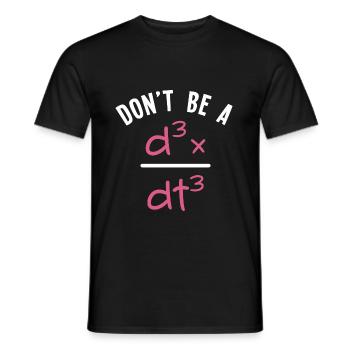 Don't Be a Jerk - Algebra Mathe Mathematik Lehrer - Männer T-Shirt - Schwarz - Vorne - AI Model Male 178 light (178cm)