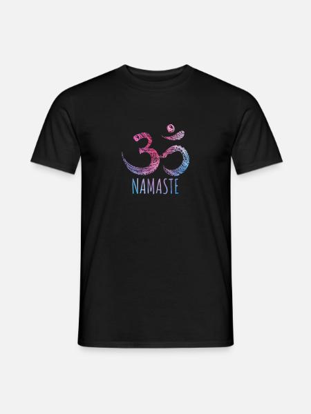 Om Namaste Mandala - Men's T-Shirt - black