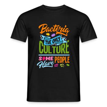 Bacteria Biology Biochemistry Chemistry Microbiology - Men's T-Shirt - black - Front - AI Model Male 178 light (178cm)