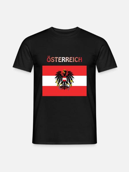 Drapeau autrichien Autriche Autriche Autriche - T-shirt homme - noir