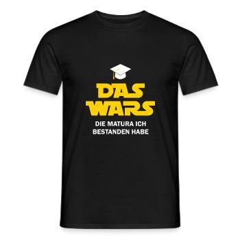 Das Wars Matura bestanden lustiger Spruch - Männer T-Shirt - Schwarz - Vorne - AI Model Male 178 light (178cm)