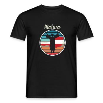 Matura limited Österreich Edition - Männer T-Shirt - Schwarz - Vorne - AI Model Male 178 light (178cm)