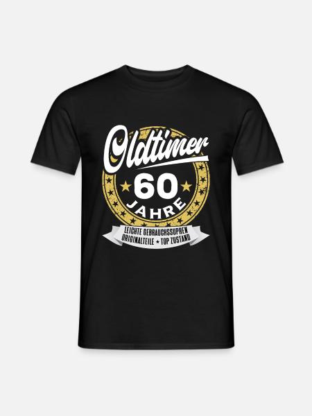 60. Geburtstag Oldtimer 60 Jahre - Mænd T-shirt - sort