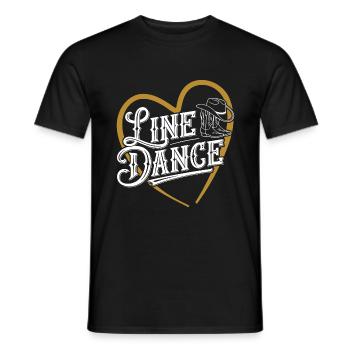 Line Dance was sonst? Line Dancing Training - Männer T-Shirt - Schwarz - Vorne - AI Model Male 178 light (178cm)