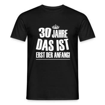 30 Geburtstag - Männer T-Shirt - Schwarz - Vorne - AI Model Male 178 light (178cm)