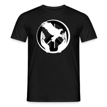 Eagle Peace Peace World Peace Love - Men's T-Shirt - black - Front - AI Model Male 178 light (178cm)