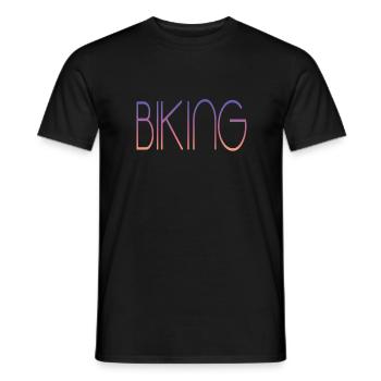 biking bmx mtb - Männer T-Shirt - Schwarz - Vorne - AI Model Male 178 light (178cm)