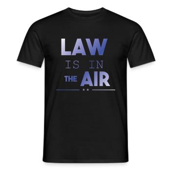 Jura Étudiant Études Design Law Is In The Air - T-shirt homme - noir - Devant - AI Model Male 178 light (178cm)