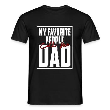 My Favorite People Call Me Dad Father's Day T-Shirt - Men's T-Shirt - black - Front - AI Model Male 178 light (178cm)