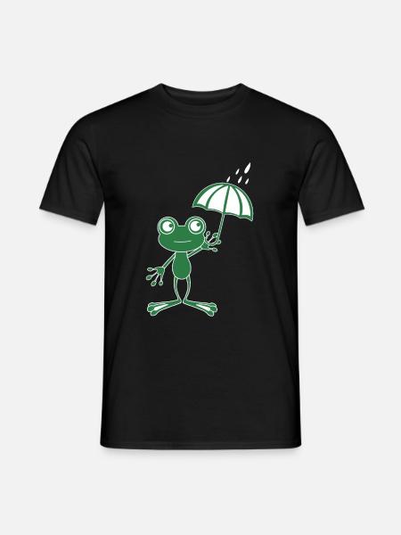 Wetterfrosch Meteorologe T-Shirt Geschenk Frosch - Männer T-Shirt - Schwarz