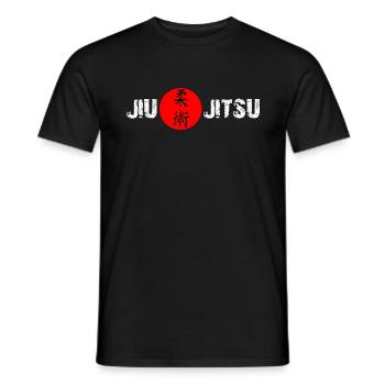 Soleil de Jiu Jitsu - T-shirt homme - noir - Devant - AI Model Male 178 light (178cm)