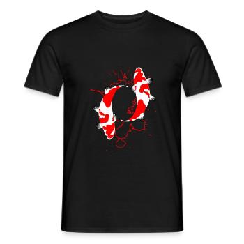 Koi poisson cadeau poisson japonais - T-shirt homme - noir - Devant - AI Model Male 178 light (178cm)