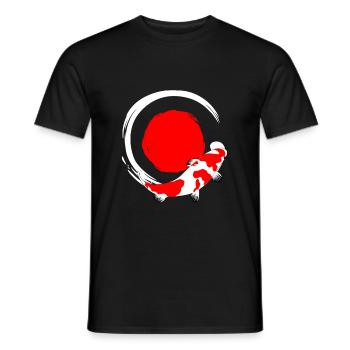 Koi poisson cadeau poisson japonais - T-shirt homme - noir - Devant - AI Model Male 178 light (178cm)