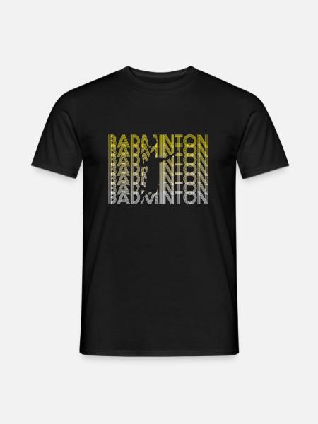 Federball Badminton Geschenk - Männer T-Shirt - Schwarz