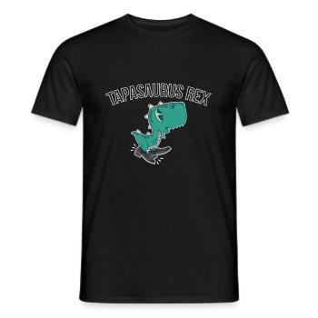 Tapasaurus Rex Geschenk Stepptanz Dino Dinosaurier - Männer T-Shirt - Schwarz - Vorne - AI Model Male 178 light (178cm)