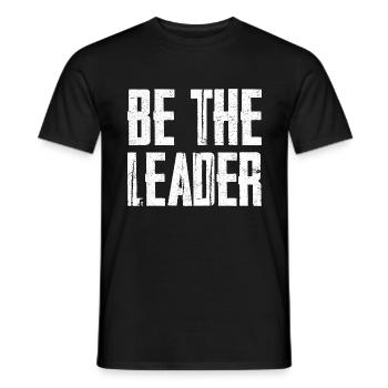Be The Leader - Men's T-Shirt - black - Front - AI Model Male 178 light (178cm)