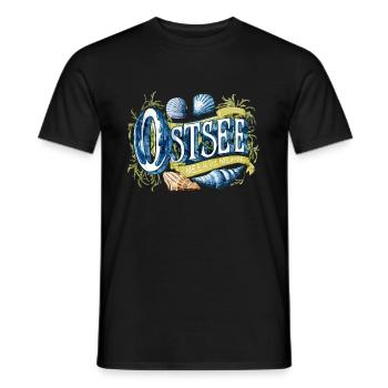 Ostsee Spruch - Männer T-Shirt - Schwarz - Vorne - AI Model Male 178 light (178cm)