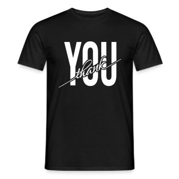 Thank You Thank you Thank you gift - Men's T-Shirt - black - Front - AI Model Male 178 light (178cm)