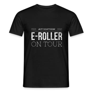 Escooter E-Roller Scoot Geschenk 1 - Männer T-Shirt - Schwarz - Vorne - AI Model Male 178 light (178cm)