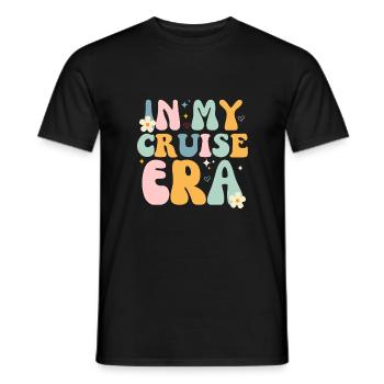 In meiner Kreuzfahrt-Ära / Urlaub für Hochsee- und Schiffsliebhaber - Männer T-Shirt - Schwarz - Vorne - AI Model Male 178 light (178cm)