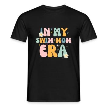 In My Swim Mom Era - Swim Swimmers Swimming Pool - Men's T-Shirt - black - Front - AI Model Male 178 light (178cm)