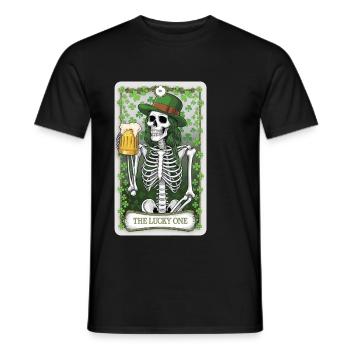 Tarotkarte - Männer T-Shirt - Schwarz - Vorne - AI Model Male 178 light (178cm)
