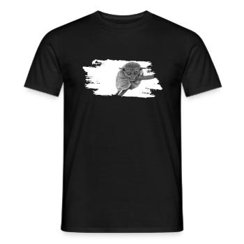 Tarsier Affe grumpy - Männer T-Shirt - Schwarz - Vorne - AI Model Male 178 light (178cm)