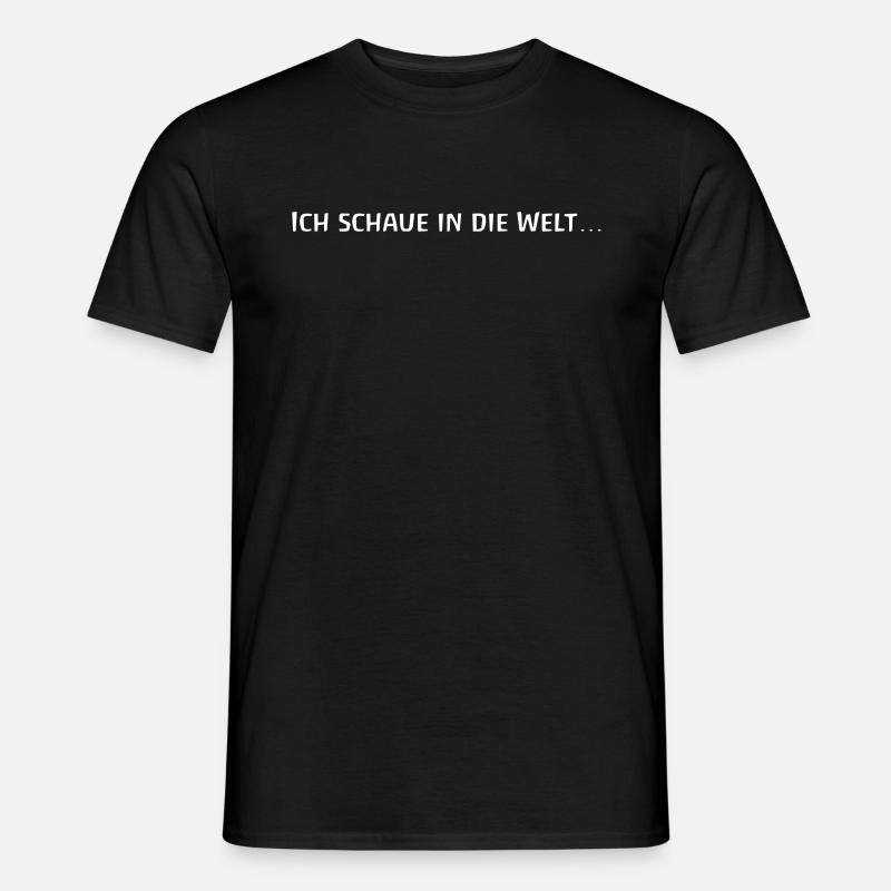 Morgenspruch - Männer T-Shirt - Schwarz