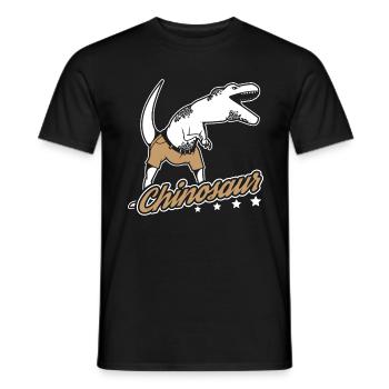 Chinosaur - Dinosaur Dino T-Rex Reptils Poison - Men's T-Shirt - black - Front - AI Model Male 178 light (178cm)