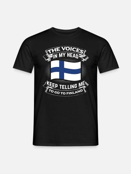 Go to Finland - Helsinki Museums Ski Areas Gift - T-shirt herr - svart