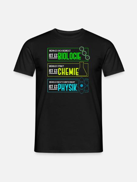 Biology - Chemistry - Physics Scientists Teachers - Men's T-Shirt - black