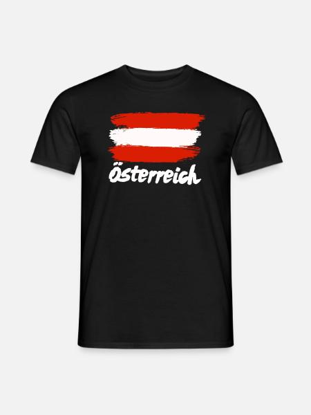 Drapeau autrichien - T-shirt homme - noir