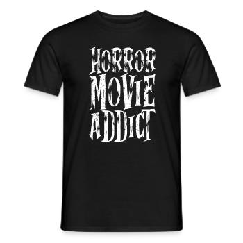 Accro au film d'horreur - T-shirt homme - noir - Devant - AI Model Male 178 light (178cm)