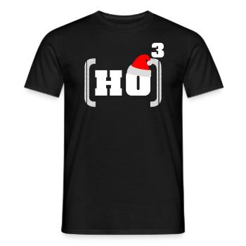 Hohoho Maths Noël - T-shirt homme - noir - Devant - AI Model Male 178 light (178cm)