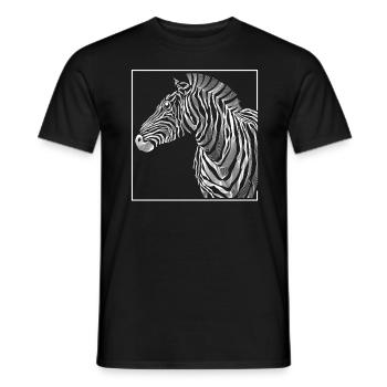 Zebra Zebra Zebra - Men's T-Shirt - black - Front - AI Model Male 178 light (178cm)