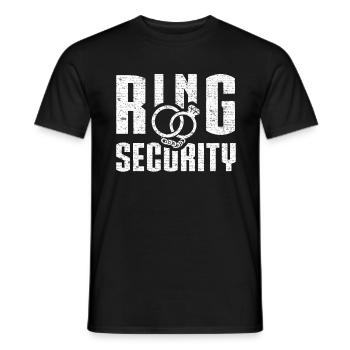 Bague de sécurité - T-shirt homme - noir - Devant - AI Model Male 178 light (178cm)