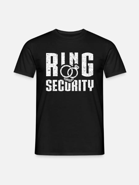 Ring Security Wedding Ring - Men's T-Shirt - black